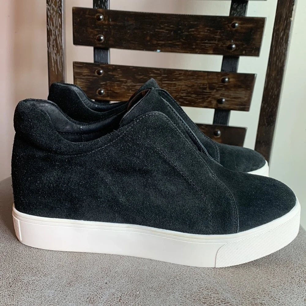 J Slides NYC Starr Black Platform Shoes Sz 10